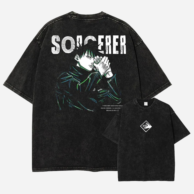Camiseta Jujutsu Kaisen MEGUMI FUSHIGURO. T-Shirt Jujutsu Kaisen. Maglietta Jujutsu Kaisen. Maillot Jujutsu Kaisen