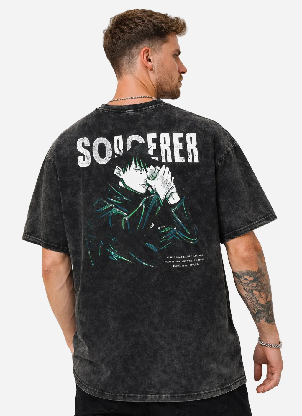 Camiseta Jujutsu Kaisen MEGUMI FUSHIGURO. T-Shirt Jujutsu Kaisen. Maglietta Jujutsu Kaisen. Maillot Jujutsu Kaisen